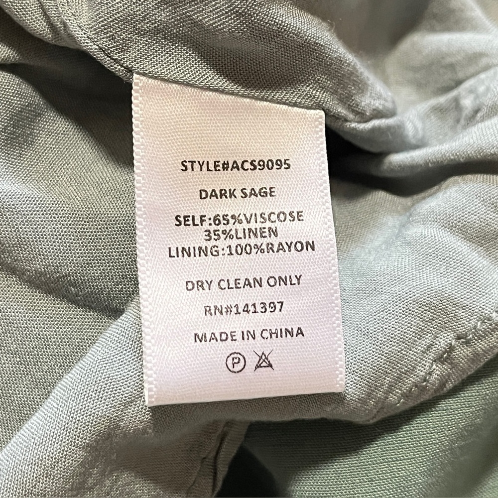 ASTR the Label Divine Waist Tie Maxi Skirt in the Dark Sage - Picture 8 of 8